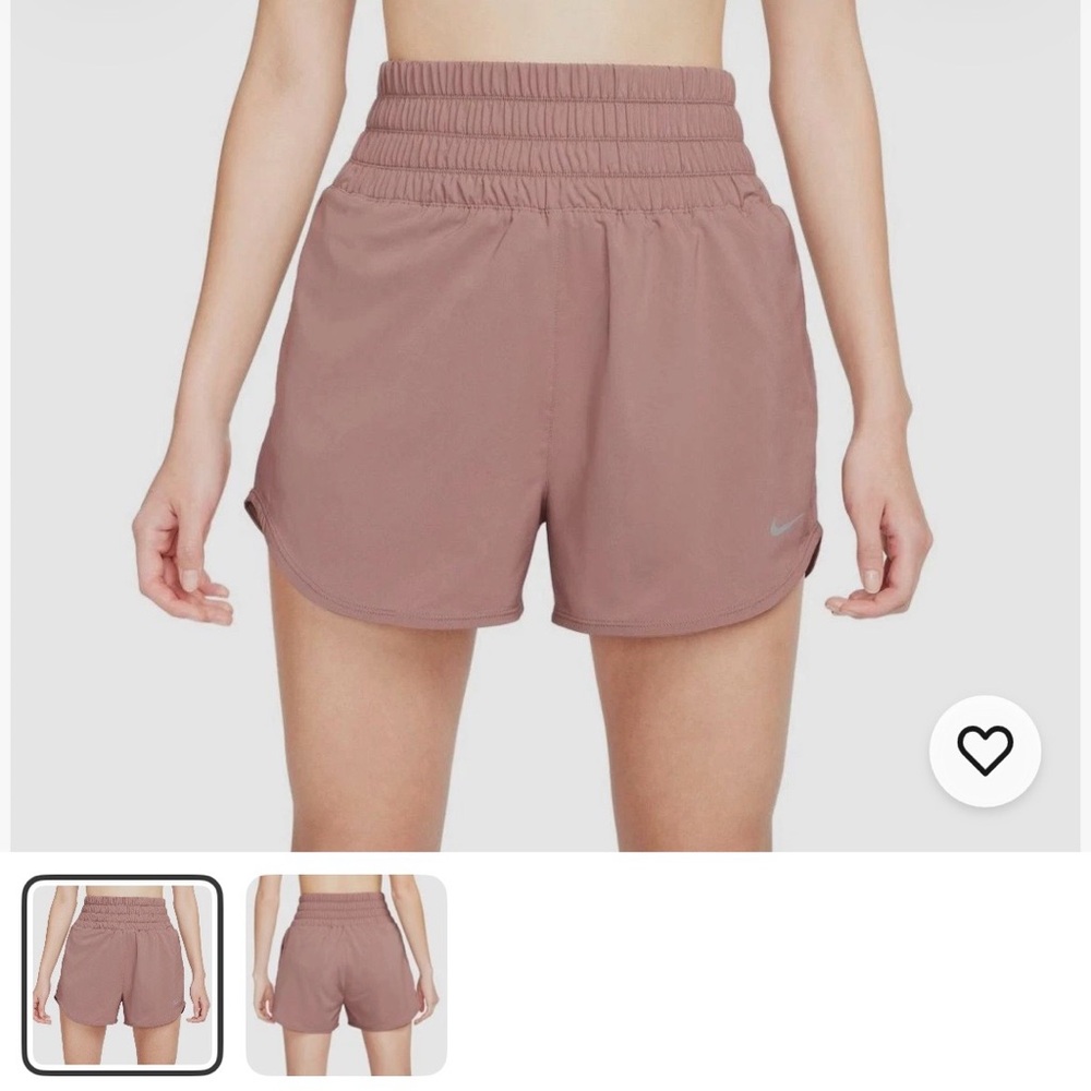 Nike Women's Rose Taupe High-Rise Athletic Shorts